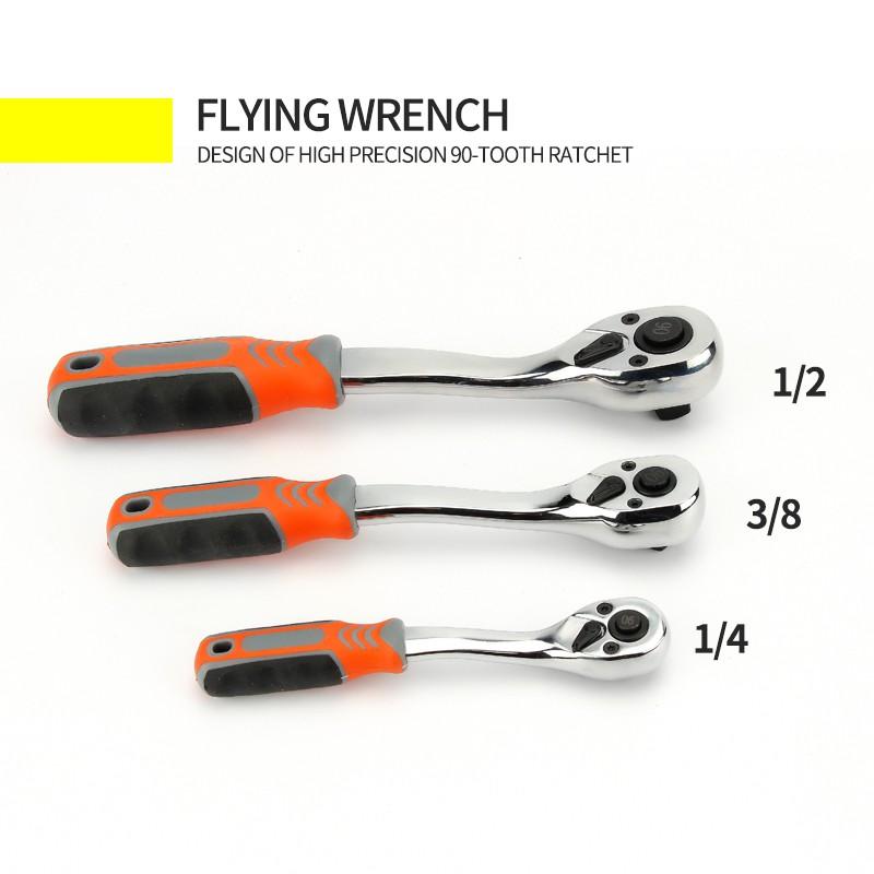 1 cờ lê bánh cóc 90 răng 1/4" 3/8" 1/2"