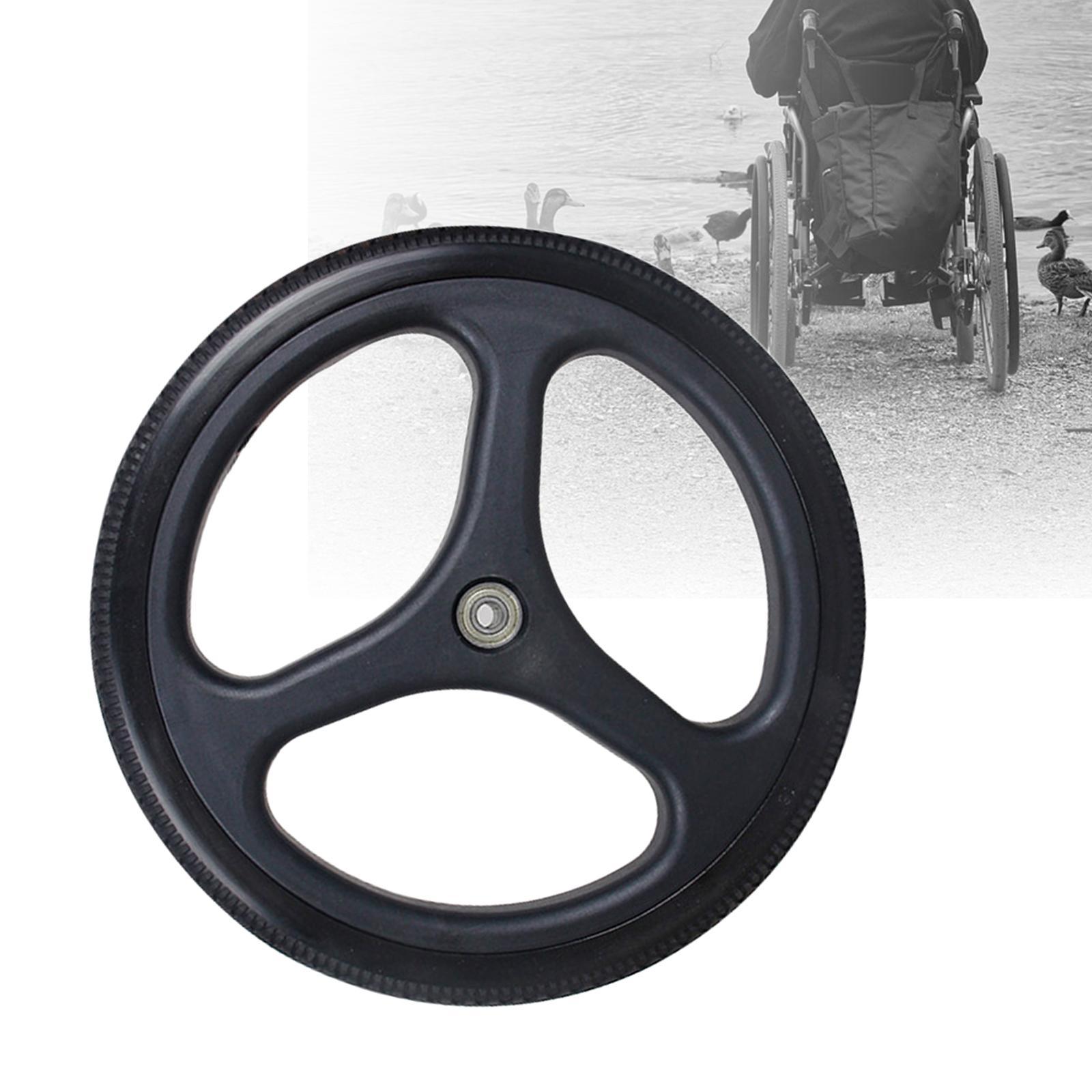 Wheelchair Rear Wheel Assembly Wheel Tires ABS Hub for Manual Wheelchair