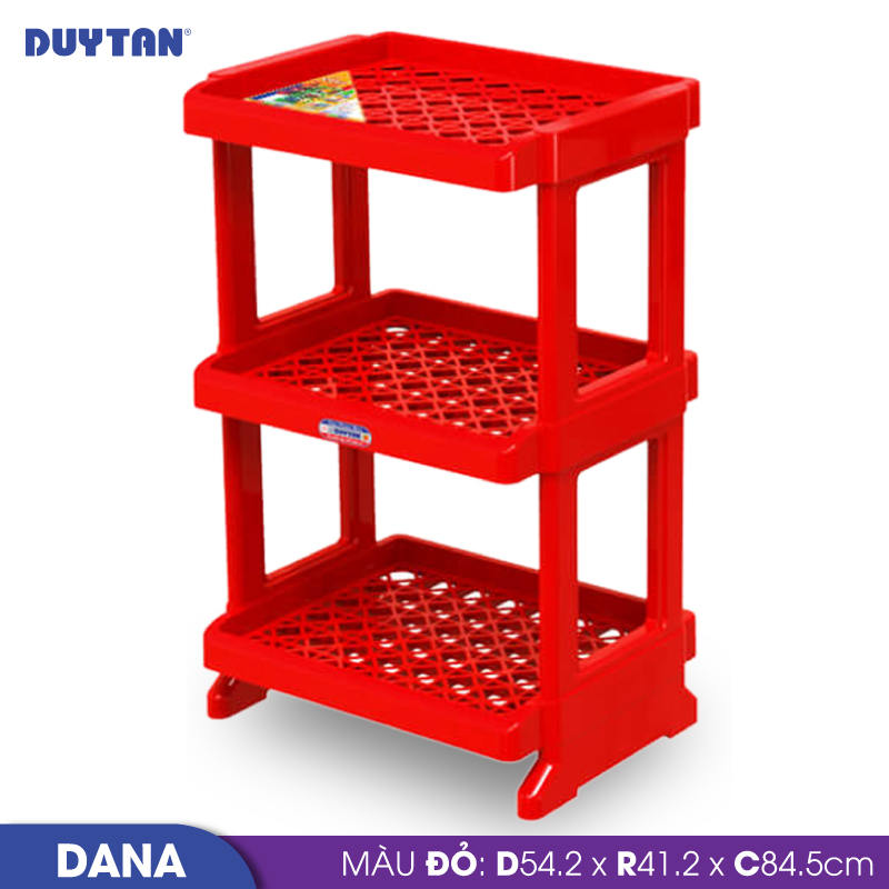 Kệ Dana nhựa Duy Tân 3 tầng (54,2 x 41,2 x 84,5 cm) - 08463 - Hàng chính hãng