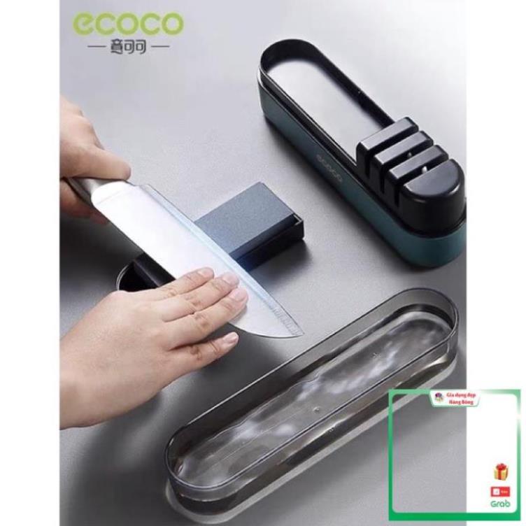 (siêu phẩm)mài dao inox ecoco cực sắc bén cao cấp tặng kèm đá mài 2109