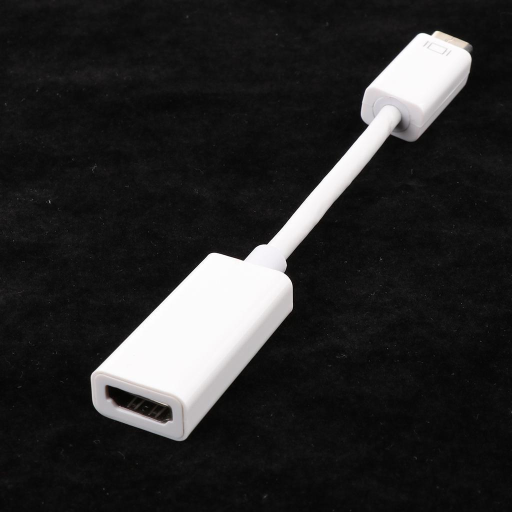 Mini DVI to HDMI Male-Female Converter/Adapter Cable for MacBook White