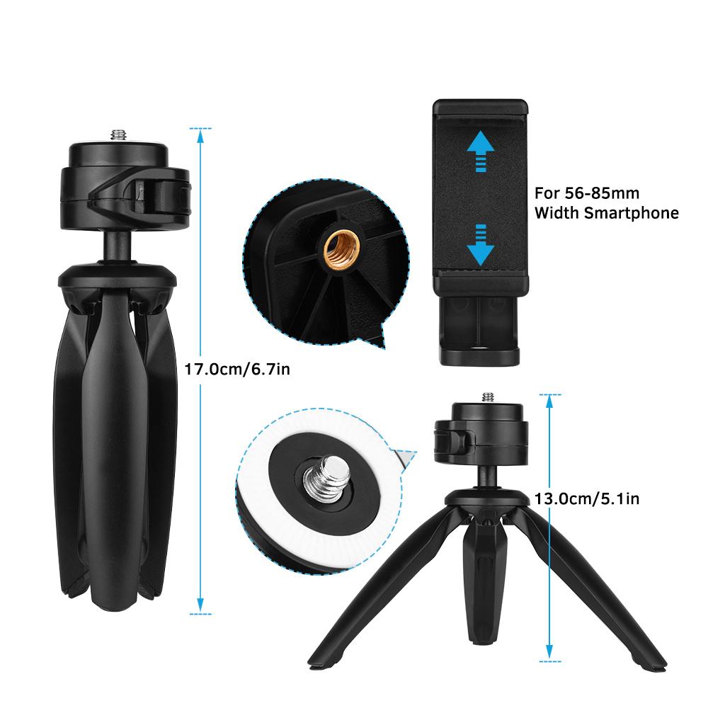 Giá đỡ Điện thoại Máy ảnh mini để bàn  có thể xoay 360 độ
