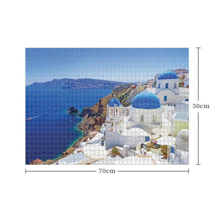 Bộ Tranh Ghép Xếp Hình 1000 Pcs Jigsaw Puzzle Aegean Sea Thú Vị Cao Cấp