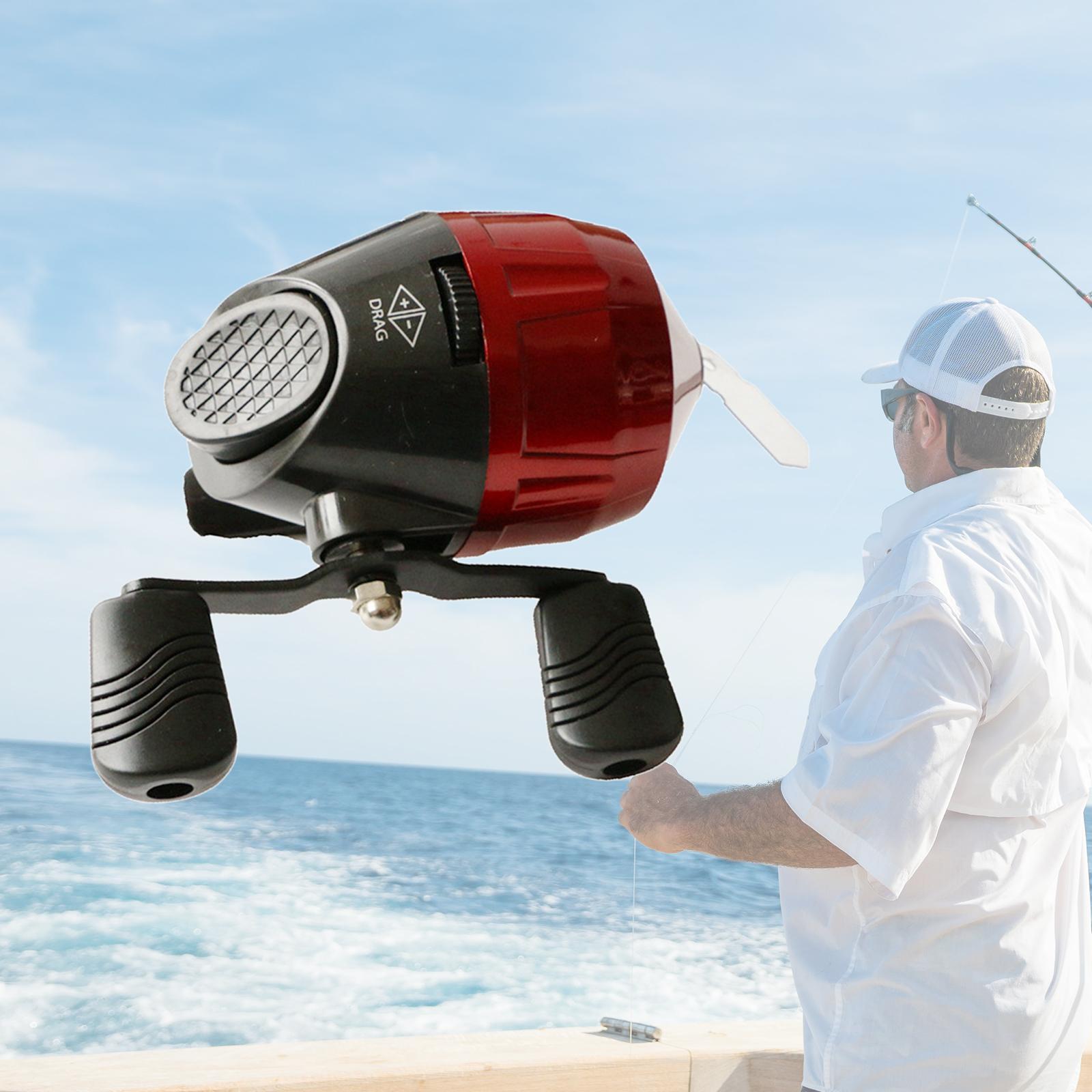 Rotate Fishing Reel 3.0:1 Gear Ratio High Speed Casting Wheel for Fishing Red