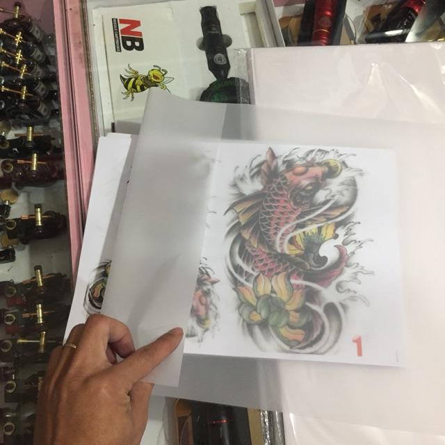 Giấy thiết kế hình xăm A3 cắt sẵn 100 tờ