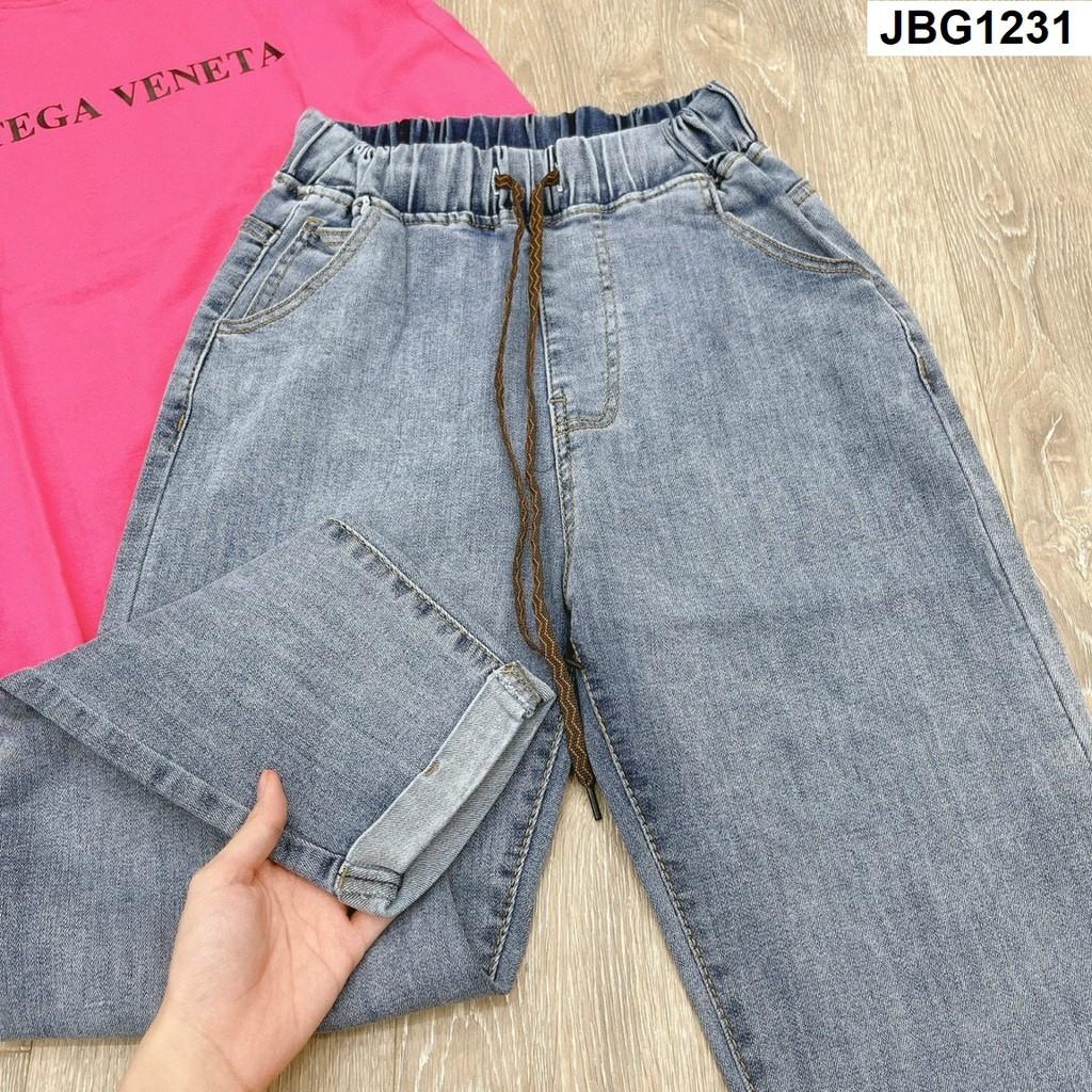 Quần Jeans Baggy Nữ Co Giãn Lưng Thun JBG11