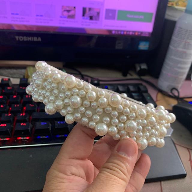 Băng đô hạt trai cài tóc cô dâu GiangPKC