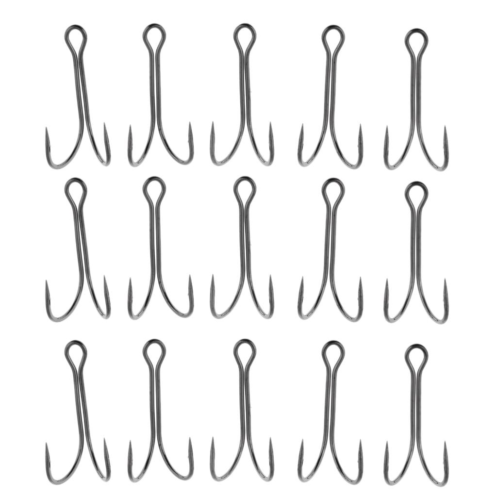 10pcs Dual Double Fishing Hooks High Carbon Steel Frog Toad Lure Hook 1-0