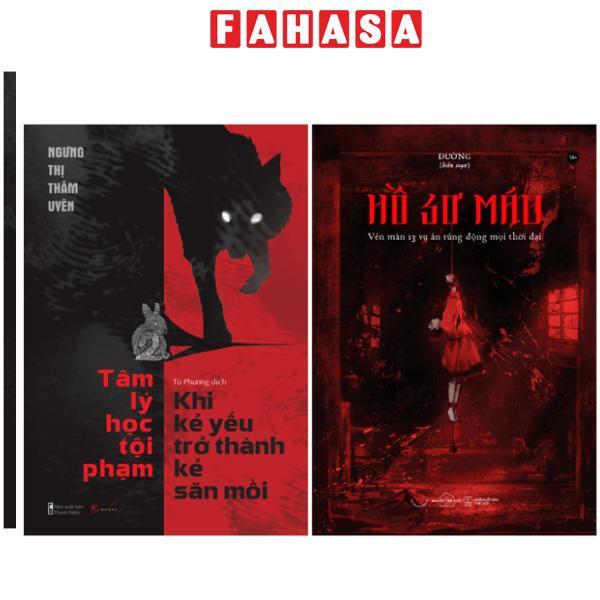 Sách - Combo Sách Tâm Lý Học Tội Phạm - Khi Kẻ Yếu Trở Thành Kẻ Săn Mồi + Hồ Sơ Máu - Vén Màn 13 Vụ Án Rúng Động Mọi Thời Đại (Bộ 2 Cuốn)