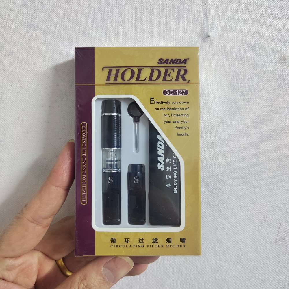 Bộ Tẩu Lọc Khói Thuốc Sanda D127 Có Hộp Đựng Bảo Vệ Sức Khoẻ