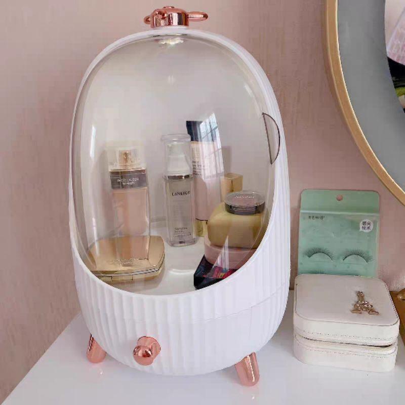 Tủ đựng mỹ phẩm, kệ mỹ phẩm có đèn Led phong cách Bắc âu