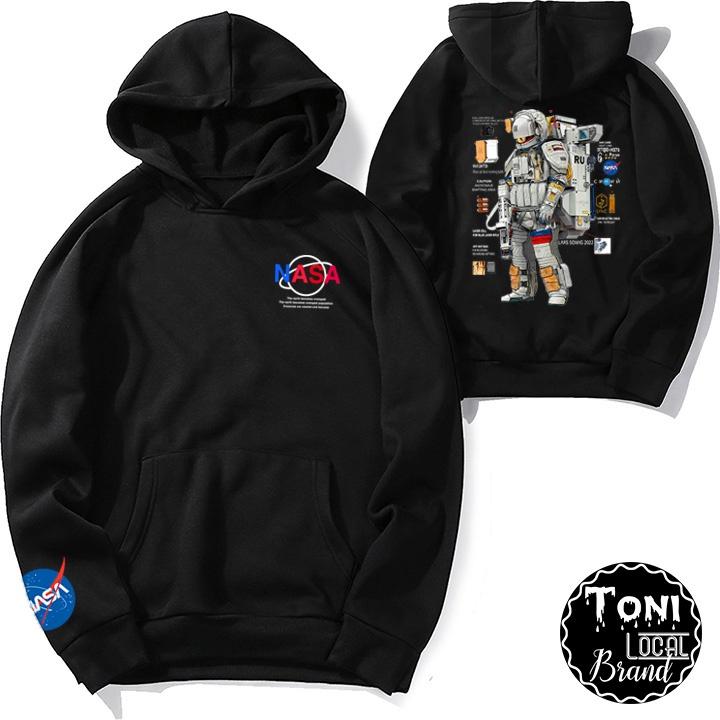 ( ) ÁO HOODIE Local Brand Unisex Nasa Nỉ Bông Form Rộng Nam Nữ (HD3000L - Full Size - Kèm Video Ảnh Thật