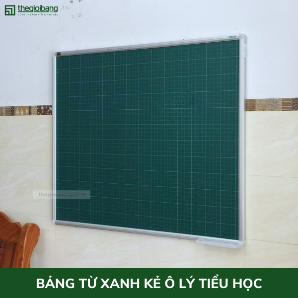 Bảng Từ Xanh Easyboard Tân Hà - KT 40x60cm, 60x80cm, 60x100cm, 80x120cm - Bảng Xanh Viết Phấn - Tặng Phụ Kiện