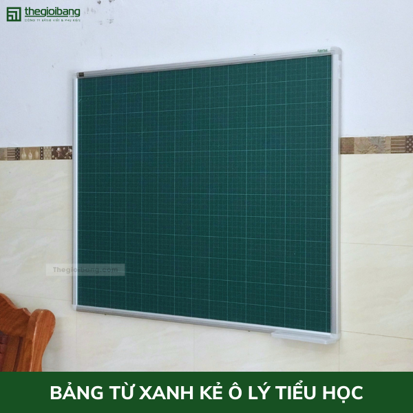 Bảng Từ Xanh Viết Phấn Hàn Quốc - KT 100x120cm - Bảng Tân Hà - Tặng Kèm Phụ Kiện