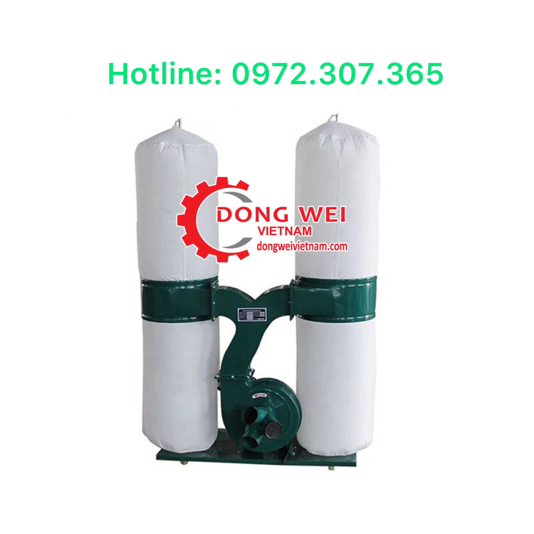 Máy hút bụi công nghiệp 2 túi vải, công suất 5,5kw/ 380v