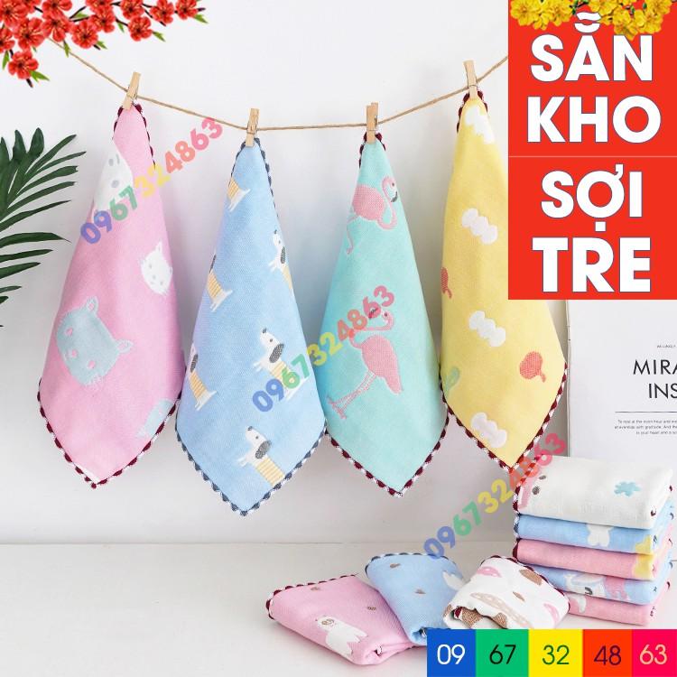 Khăn sữa SỢI TRE 4 LỚP SIZE TO MOLA CAO CẤP cho bé