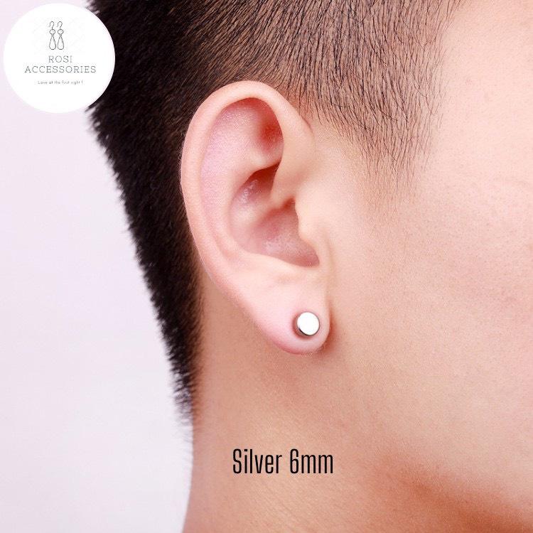 Khuyên Tai Nam Châm tròn IDOL basic GD, Bông Tai Nam Không Cần Bấm Lỗ Cực Chất Maxshopdoc