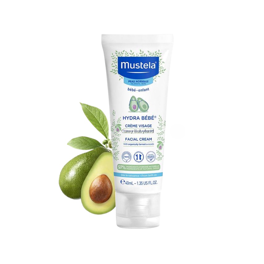 Kem Dưỡng Da Mặt Cho Trẻ Sơ Sinh &amp; Em Bé Da Thường Mustela HYDRA BÉBÉ FACIAL CREAM 40ML