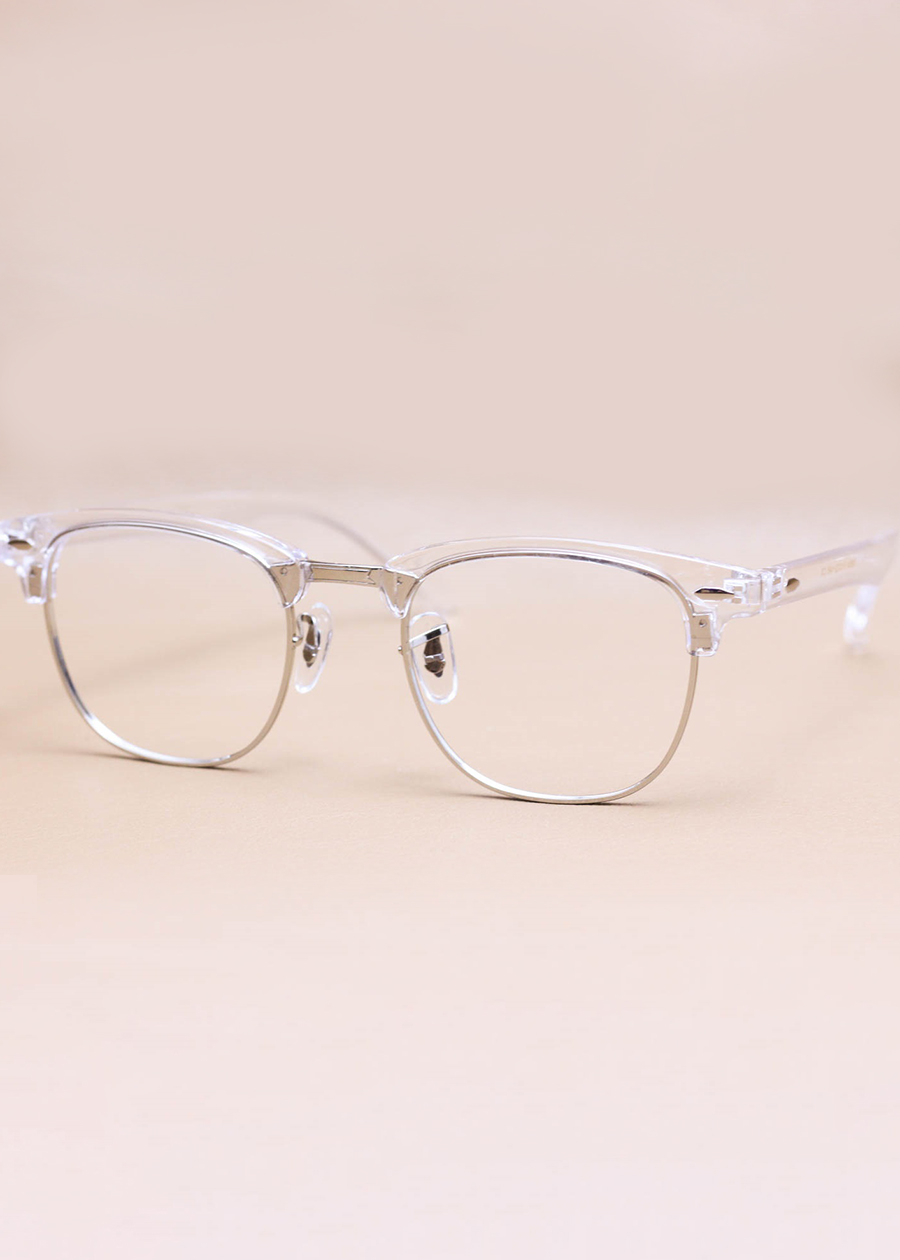 Gọng Kính Cận Hợp Kim Thời Trang Clubmaster Unisex - G1529