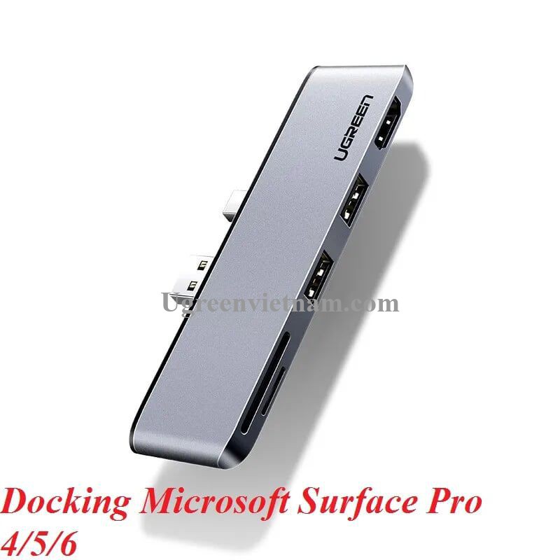 Cổng chuyển đổi USB 3.0/SD/TF Card/Mini Displayport to HDMI cho Surface Pro4,5,6 Ugreen 70338 - Hàng chính hãng