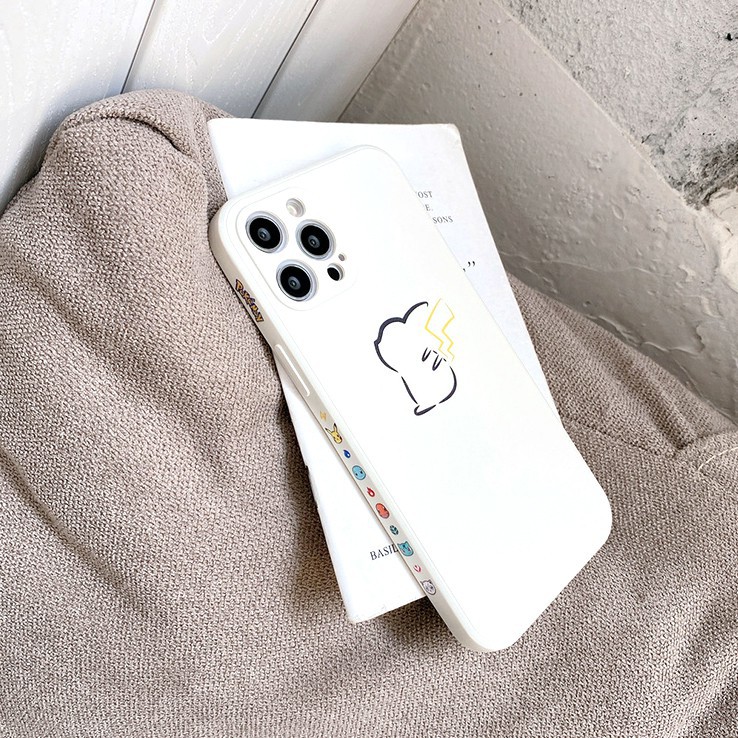 Ốp Lưng Cạnh Vuông Pika Dành Cho iPhone 6 / 6 Plus / 7 / 7 Plus / 8 / 8 Plus / X / Xs / Xs Max / 11 / 11 Pro / 11 Pro Max / 12 / 12 Pro / 12 Pro Max