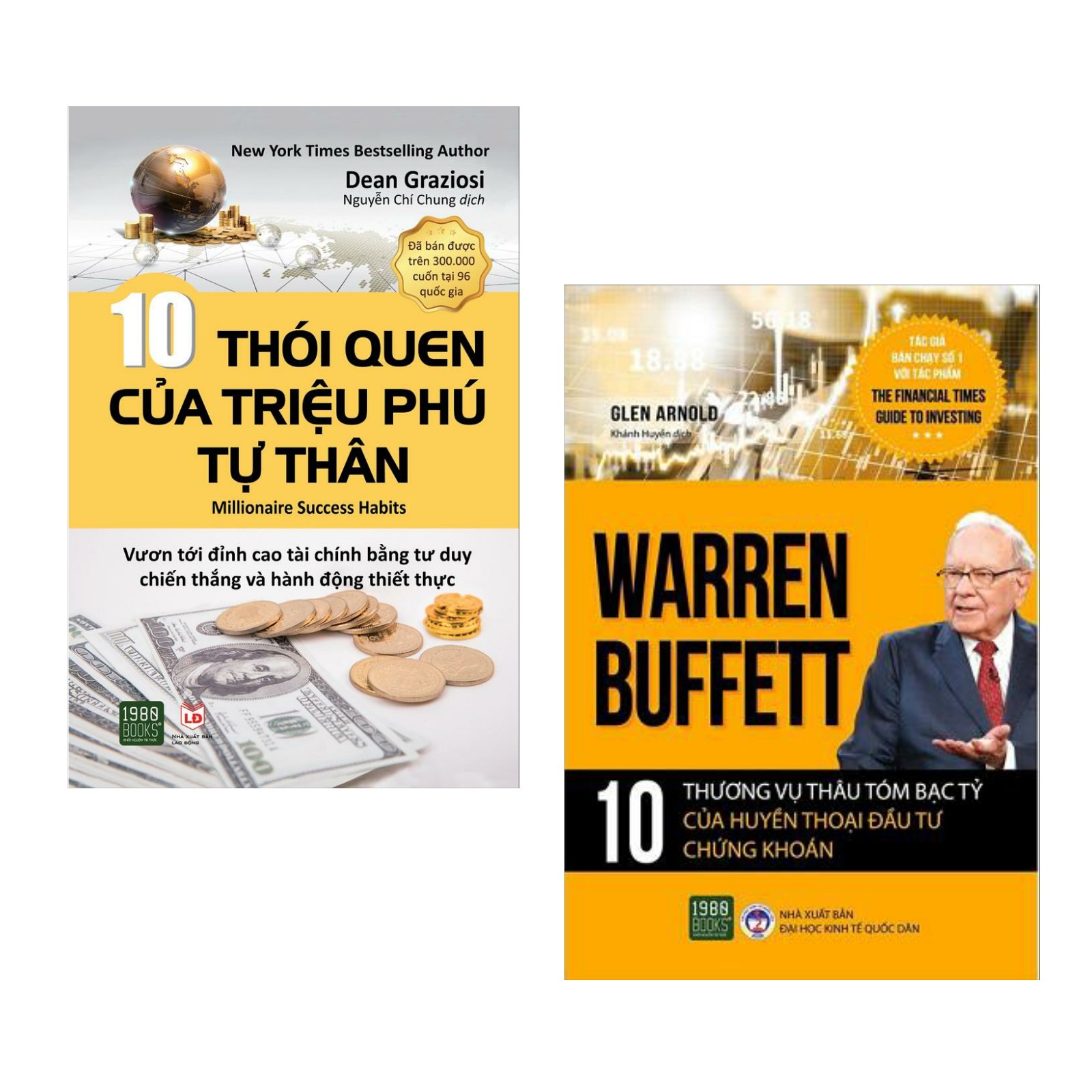 Combo: 10 Thói Quen Của Triệu Phú Tự Thân + Warren Buffett - 10 Thương Vụ Thâu Tóm Bạc Tỷ Của Huyền Thoại Đầu Tư Chứng Khoán