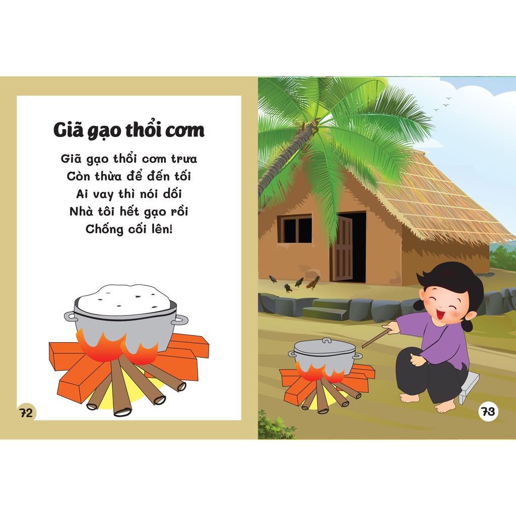 Sách - Đồng dao cho Bé - Thế giới quanh ta và cuộc sống động vật, thực vật quanh bé - Bé Từ 3+ trở lên