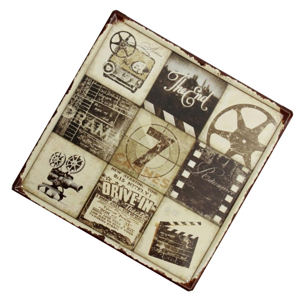30cmx30cm Vintage Metal Tin Sign Plaque Wall Art Poster Cafe Bar Pub