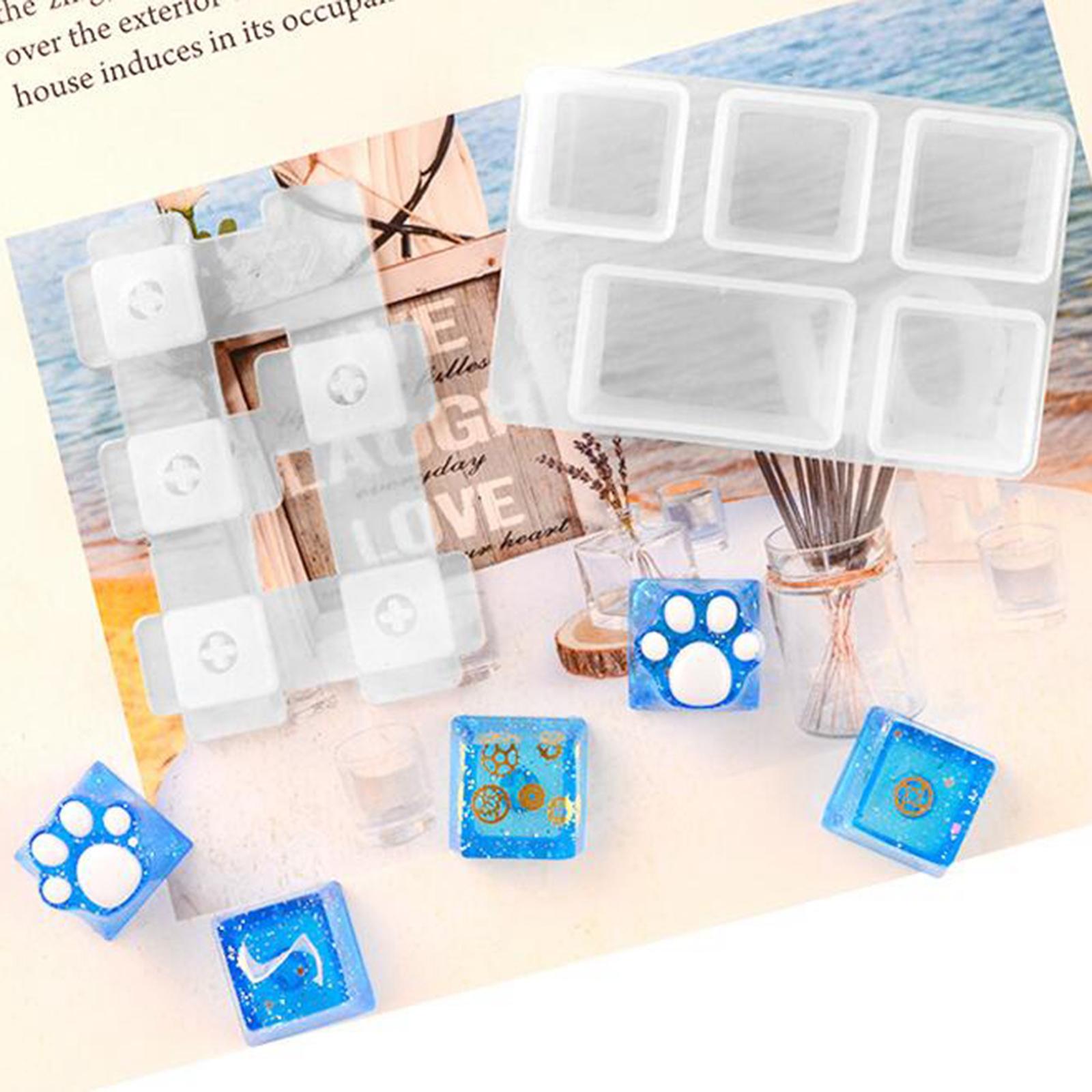 Keycaps Resin Mold Keycap Crafting Epoxy Mould Key Puller Cat Claw Molds Cat