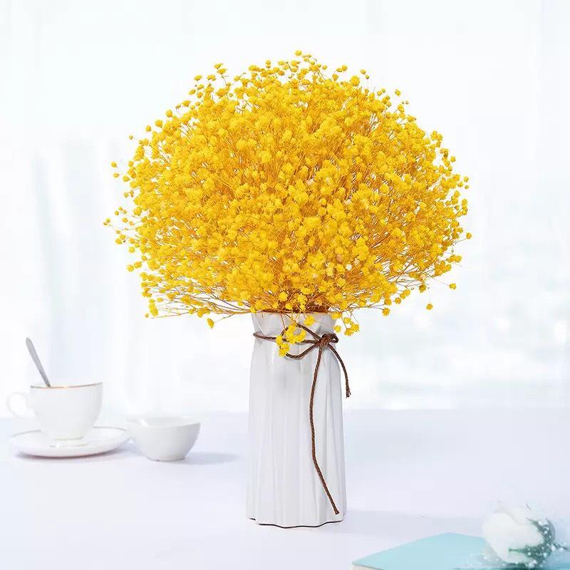 Hoa Khô - Bó 100g Hoa Baby Bloom Tuyệt Đẹp Phong Cách Vintage Trang Trí Nhà Cửa, Làm Hoa Cưới