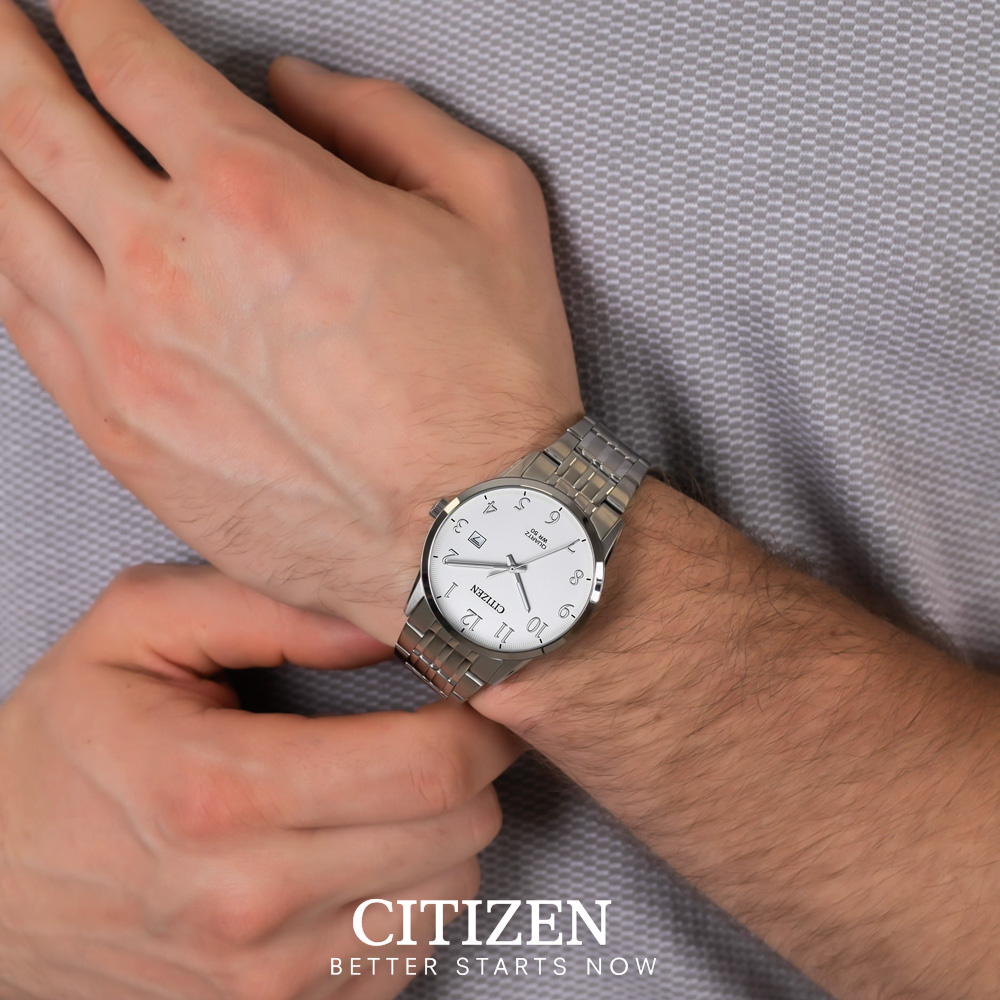 Đồng Hồ Nam Citizen Dây Thép Không Gỉ BI5008-51A - Mặt Trắng (39mm)