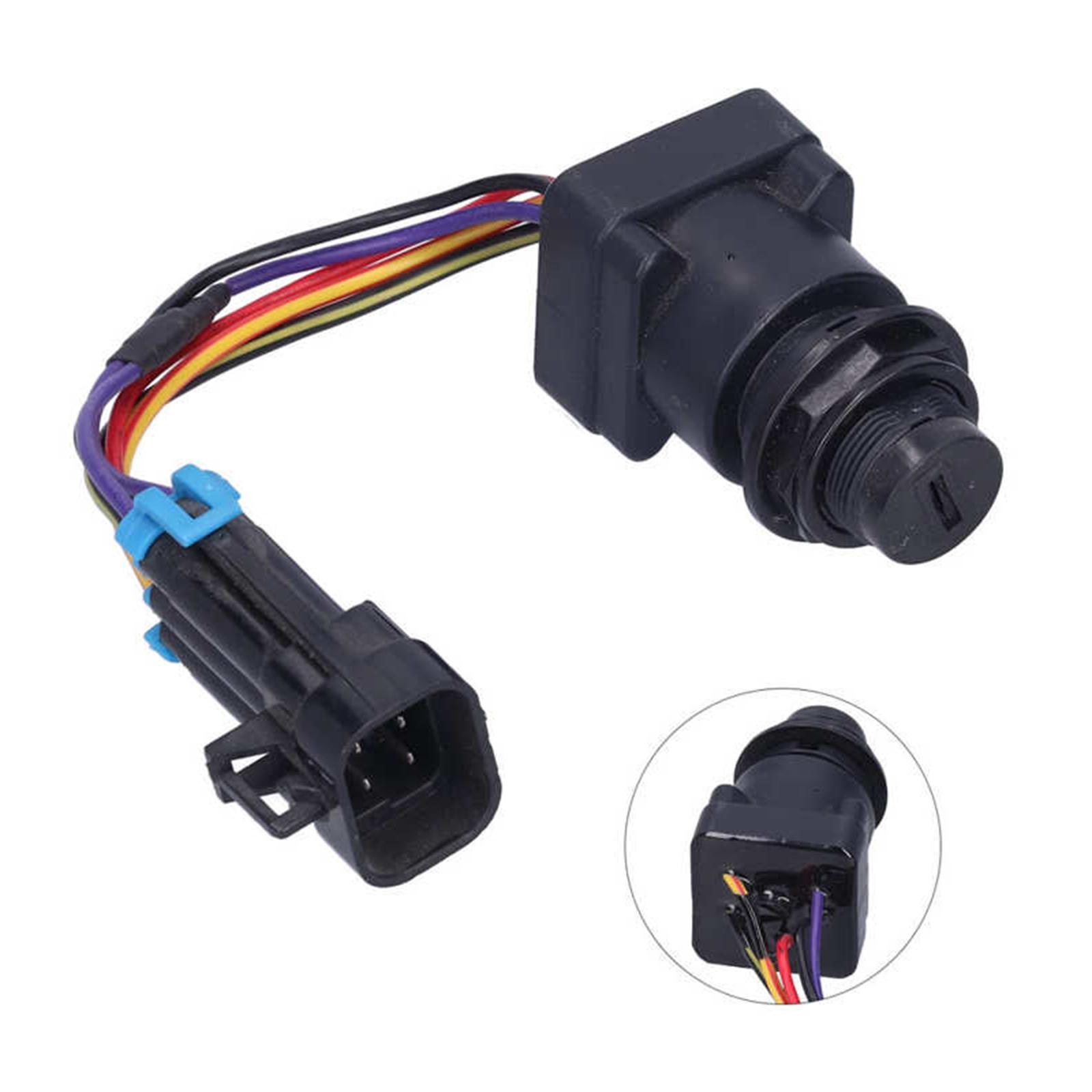 High Performance Boat Ignition Switch with Key Durable 893353A03 for Outboard Motor Control Box Replacement Boat Accessories Refitting