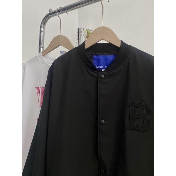 Áo bomber dù thêu da siêu hot áo bomber unisex hàn quốc