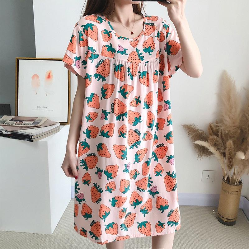 Váy cotton lụa mặc hè cực mát - Váy mặc nhà, váy ngủ dễ thương, phong cách tiểu thư B48