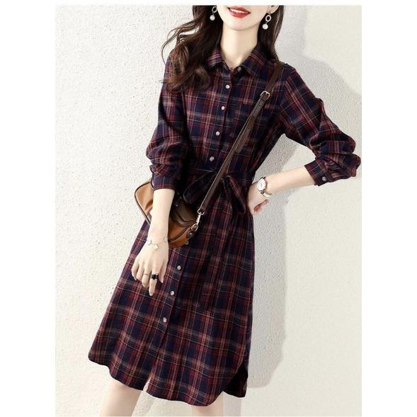 ĐẦM CARO SƠ MI TAY DÀI