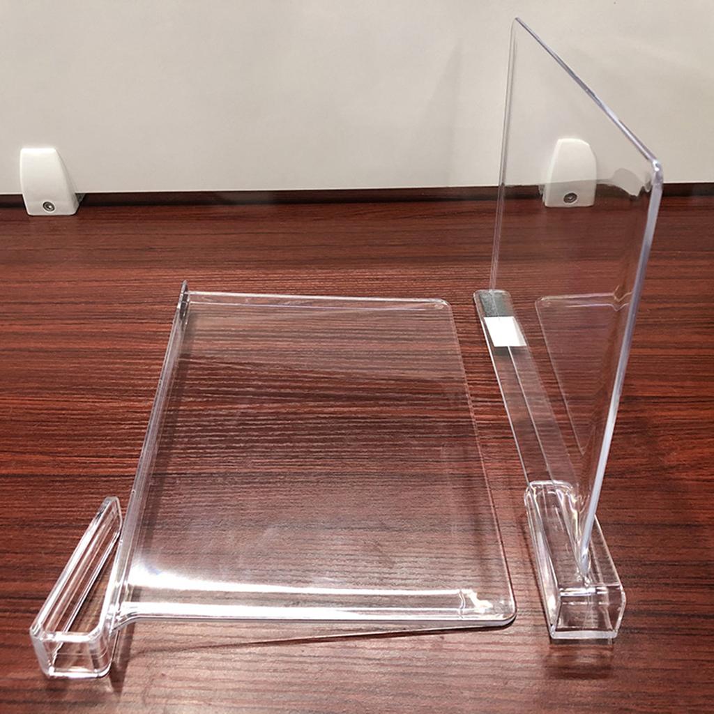 Multipurpose Clear Acrylic Shelf Dividers for Storage Organization Kitchen