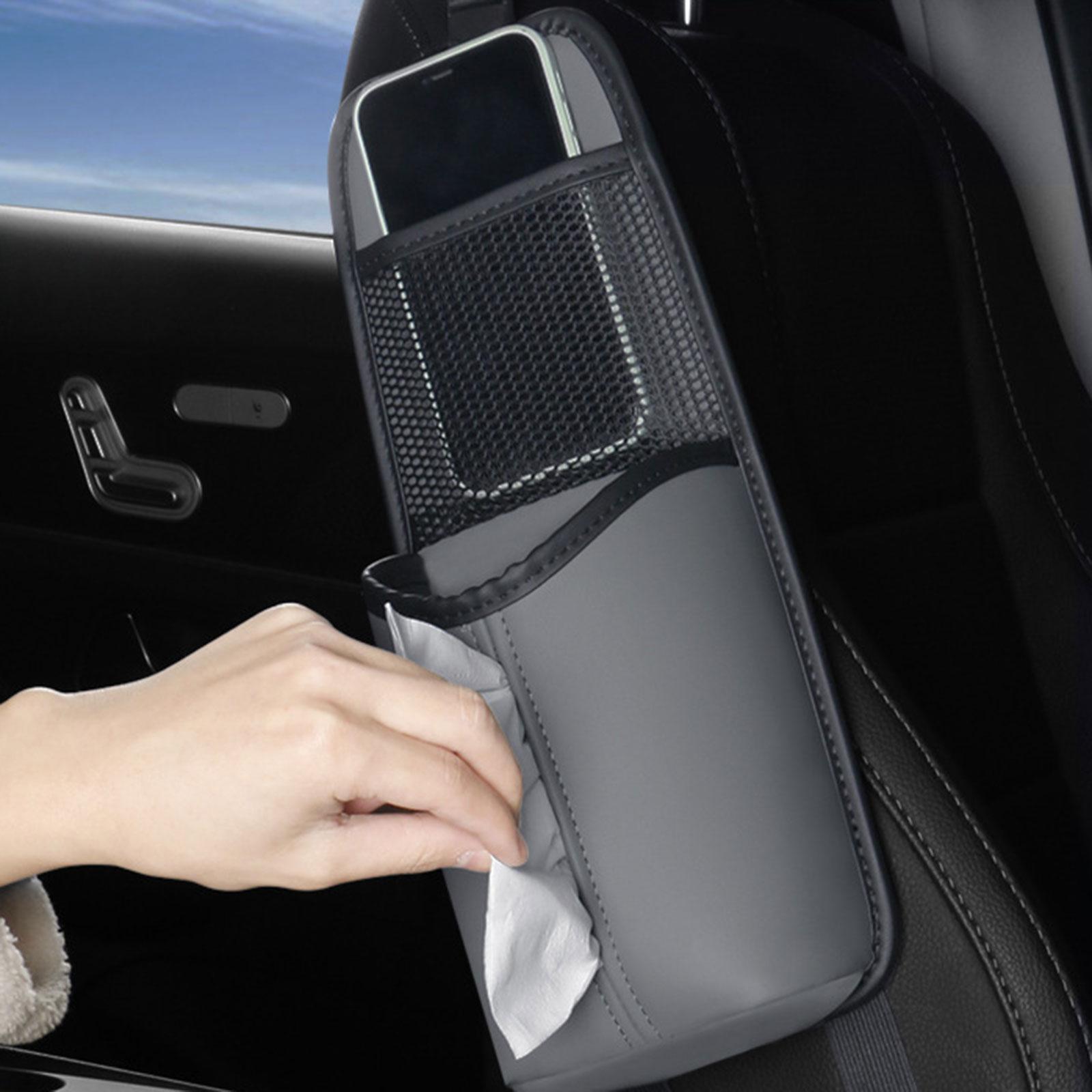 Automobile Seat Storage Hanging  Seat Side Organizer Large Capacity Phones  Holder with Mesh Pocket for Truck Vehicle