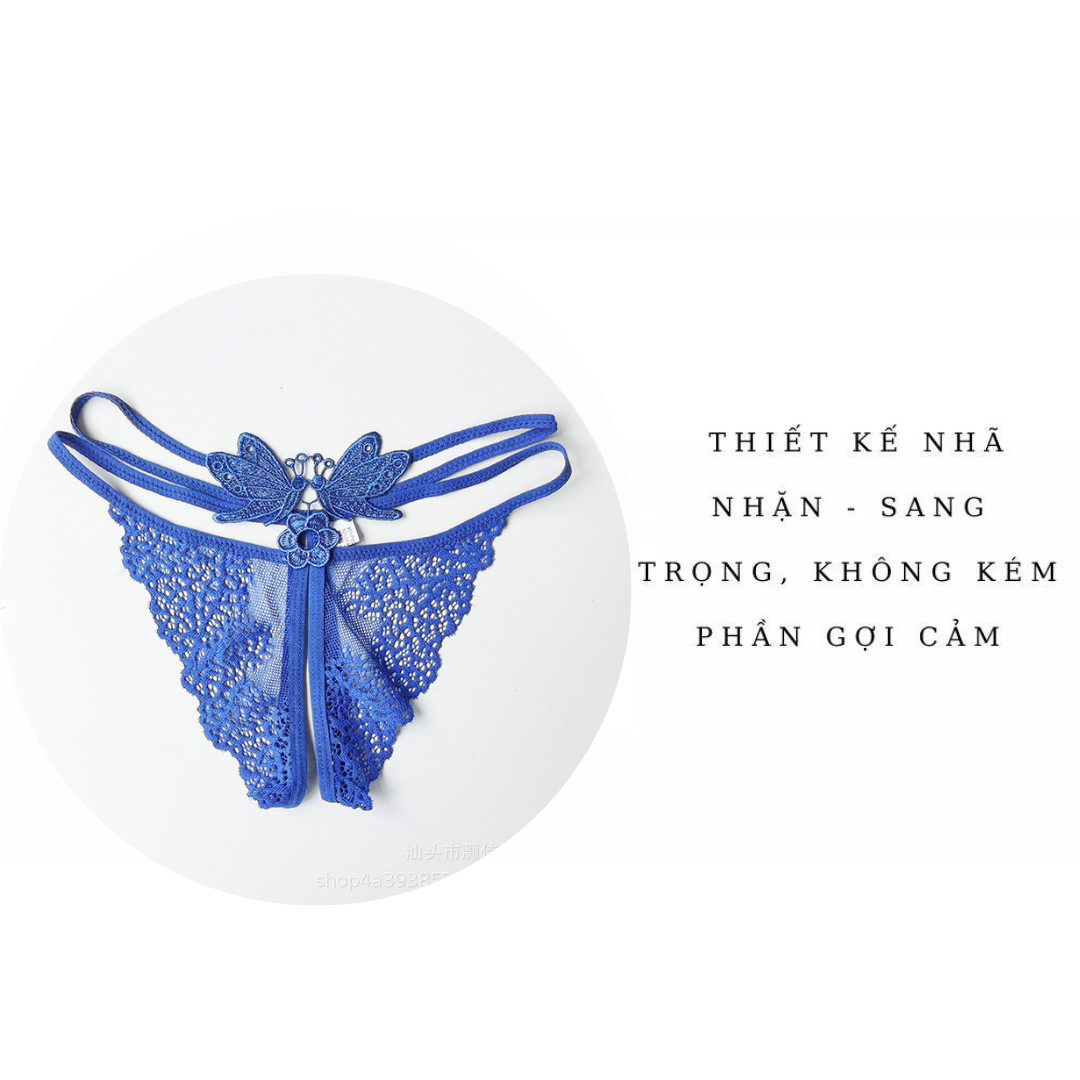 Combo 2 quần lót lọt khe ren hở mông, quần chip nữ, quần lót nữ sexy không đáy, hở đáy gợi cảm quyến rũ LYEQ070
