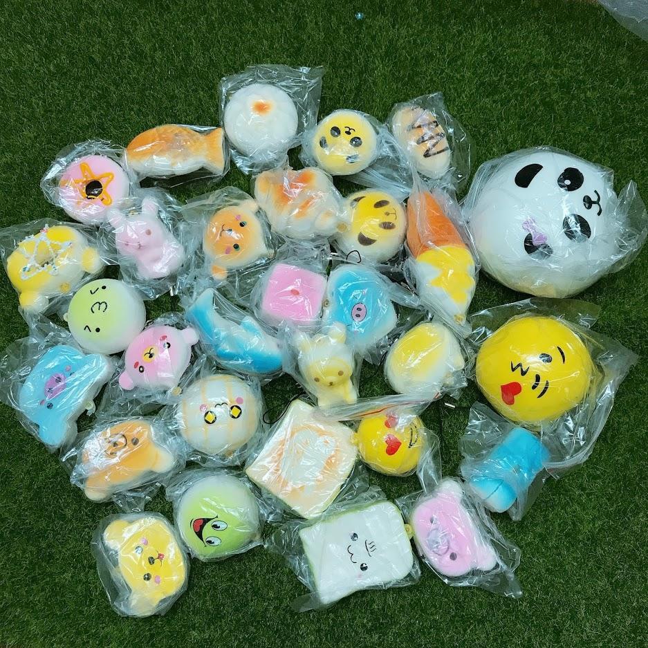 Squishy Mini ngẫu nhiên có móc khóa nhiều hình siêu đẹp giá rẻ