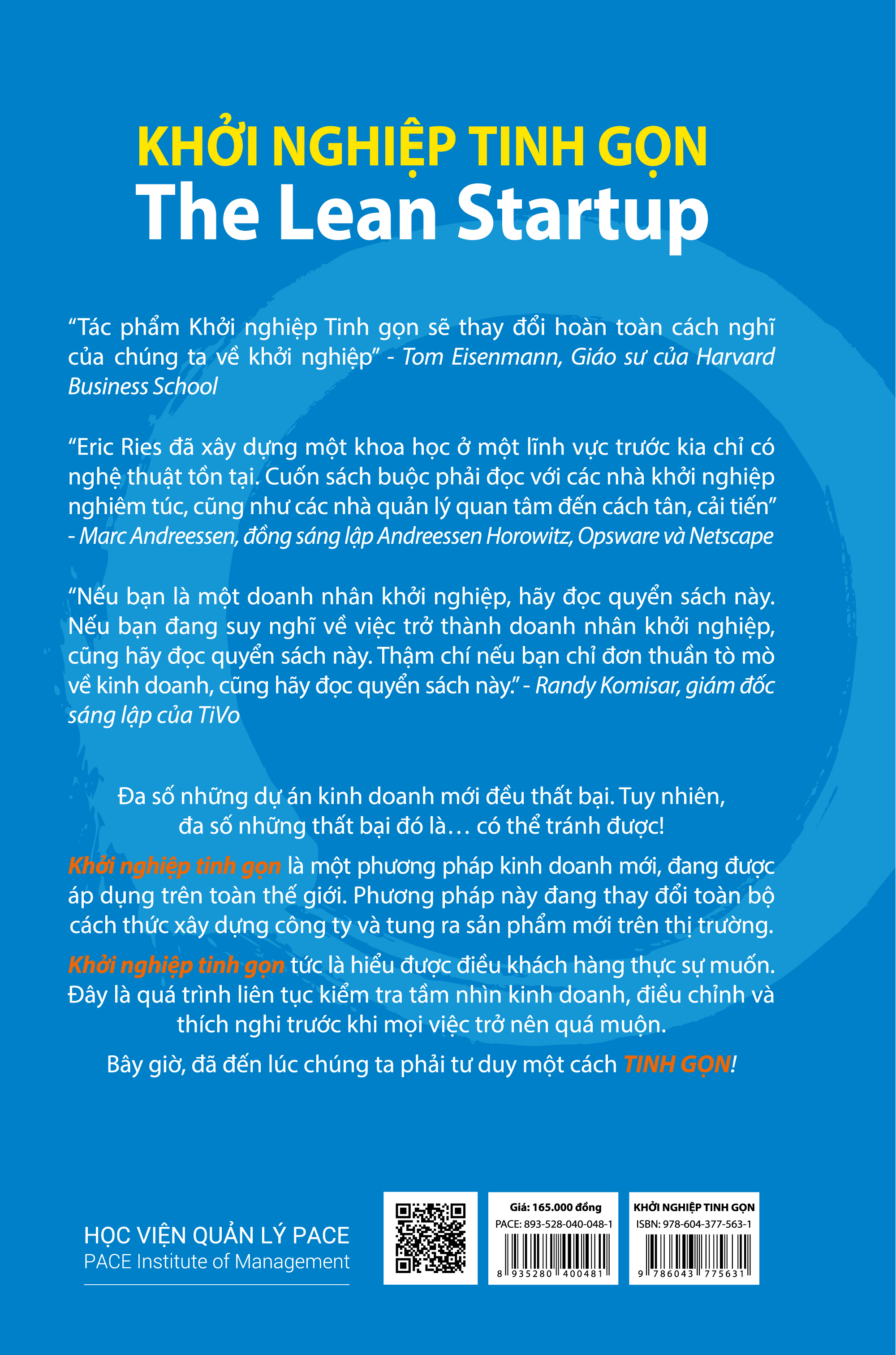 KHỞI NGHIỆP TINH GỌN (The Lean Startup) - Eric Ries - Tái bản - (bìa cứng)