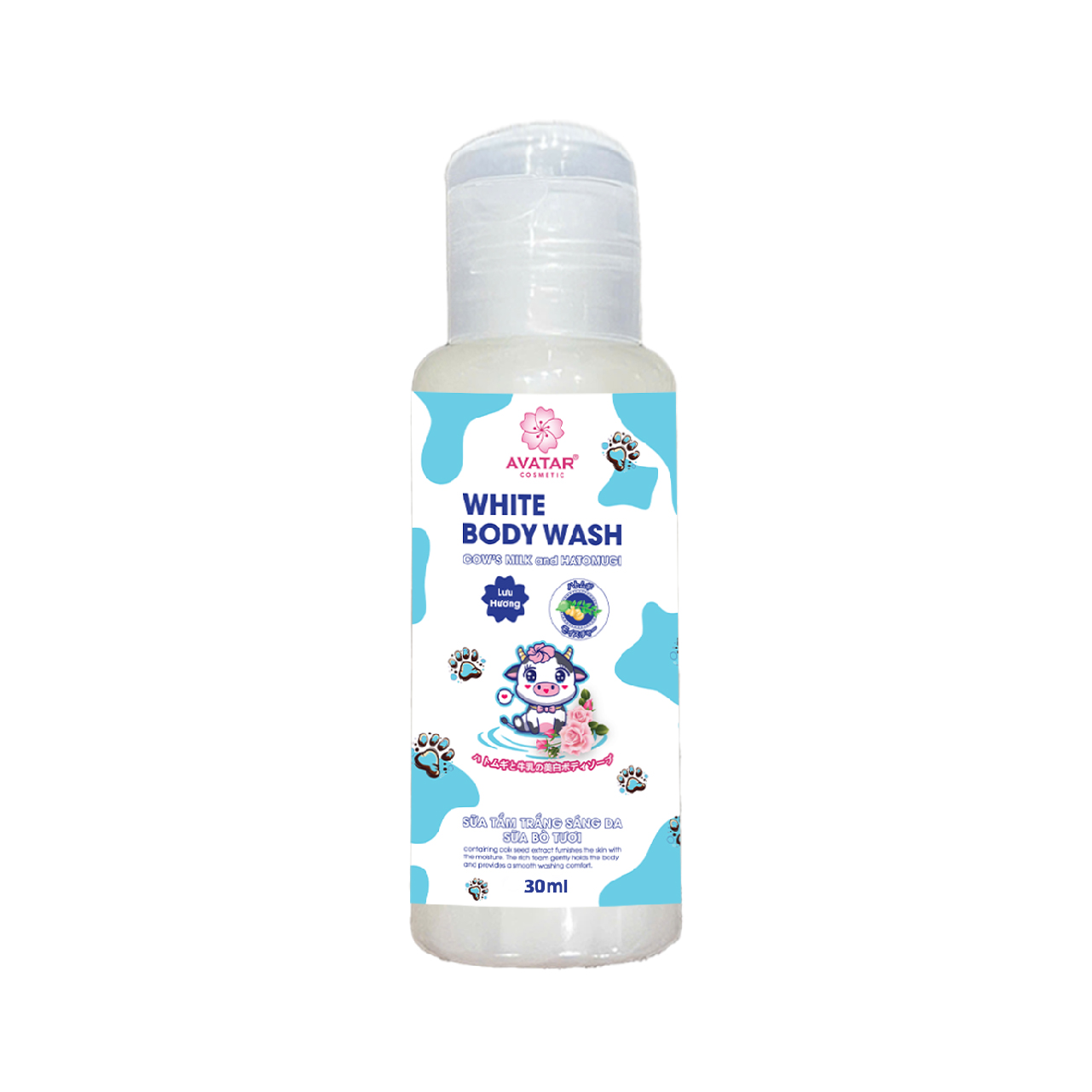 Sữa Tắm Trắng Sáng Da Sữa Bò Tươi Avatar White Body Wash