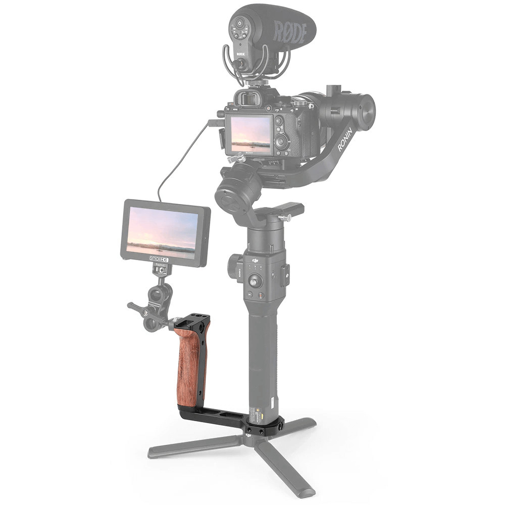 Phụ Kiện Quay SMALLRIG UNIVERSAL WOODEN SIDE HANDLE FOR RONIN S | ZHIYUN CRANE SERIES HANDHELD GIMBAL 2222 - Hàng Nhập Khẩu