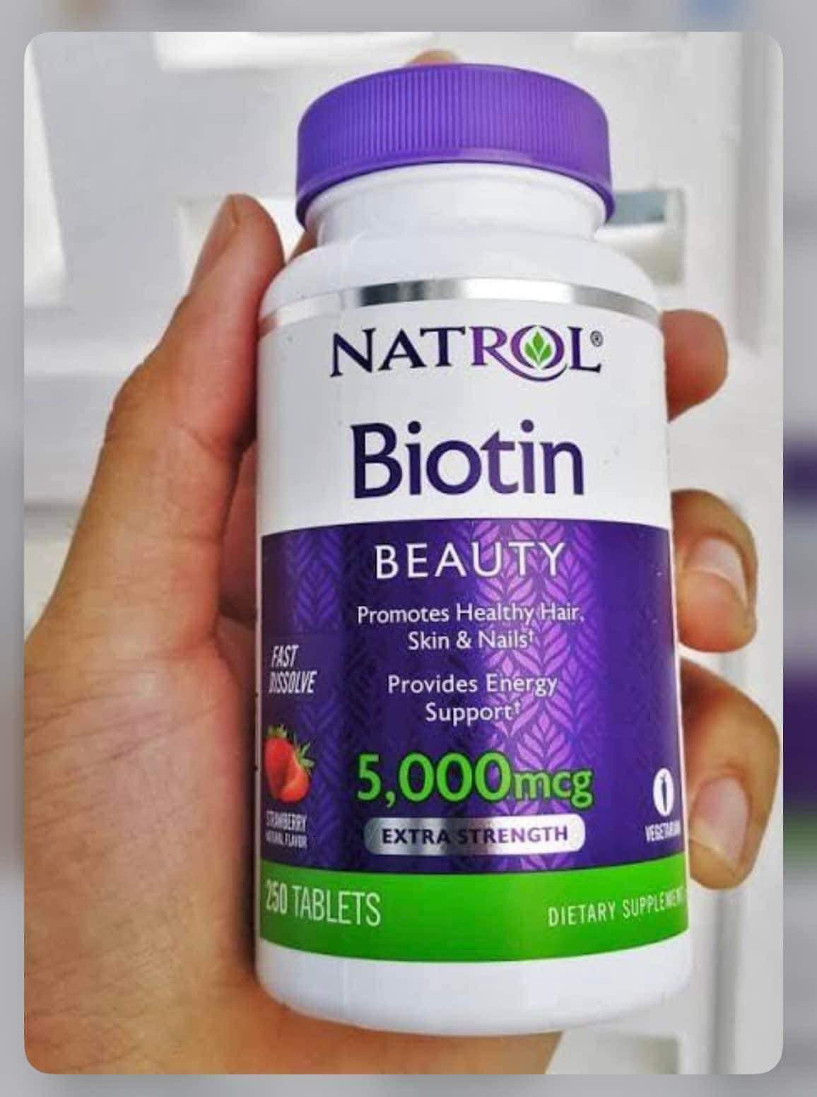 Biotin mọc tóc Natrol Beauty Mỹ hỗ trợ tóc mọc nhanh hơn, dày hơn, cho mái tóc khỏe mạnh, làn da rạng rỡ và móng tay chắc khỏe - QuaTangMe Extaste