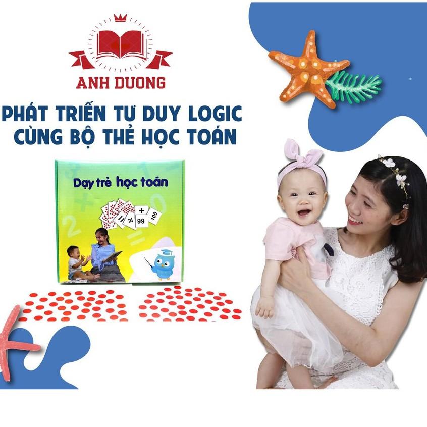 Thẻ flashcard học toán nâng cao ộ 109 thẻ  thông minh cho bé theo phương pháp glenn doman