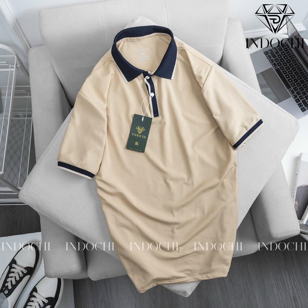Áo polo nam nữ trơn phối viền cổ 01