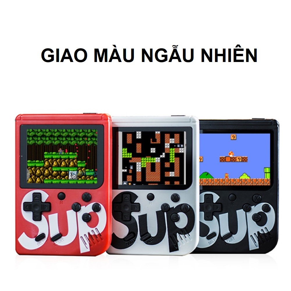 Máy chơi game cầm tay sup mini 4 nút giá rẻ có dây cáp kết nối tv kèm sạc usb đồ chơi cho bé trai, quà tặng sinh nhật