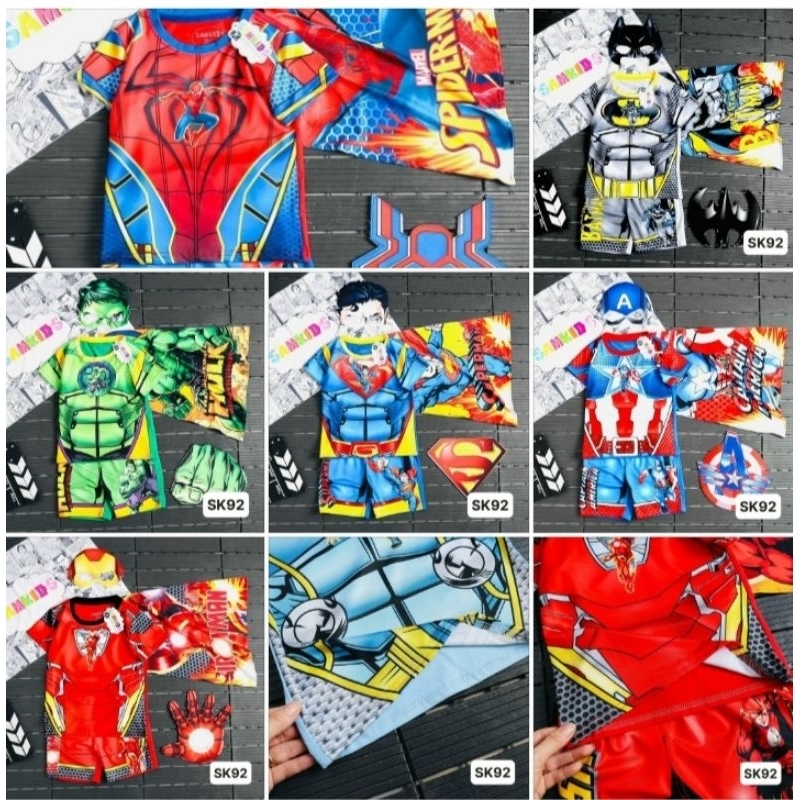 Bộ quần áo các Siêu Anh Hùng 2023 - hàng Samkids - SAH23