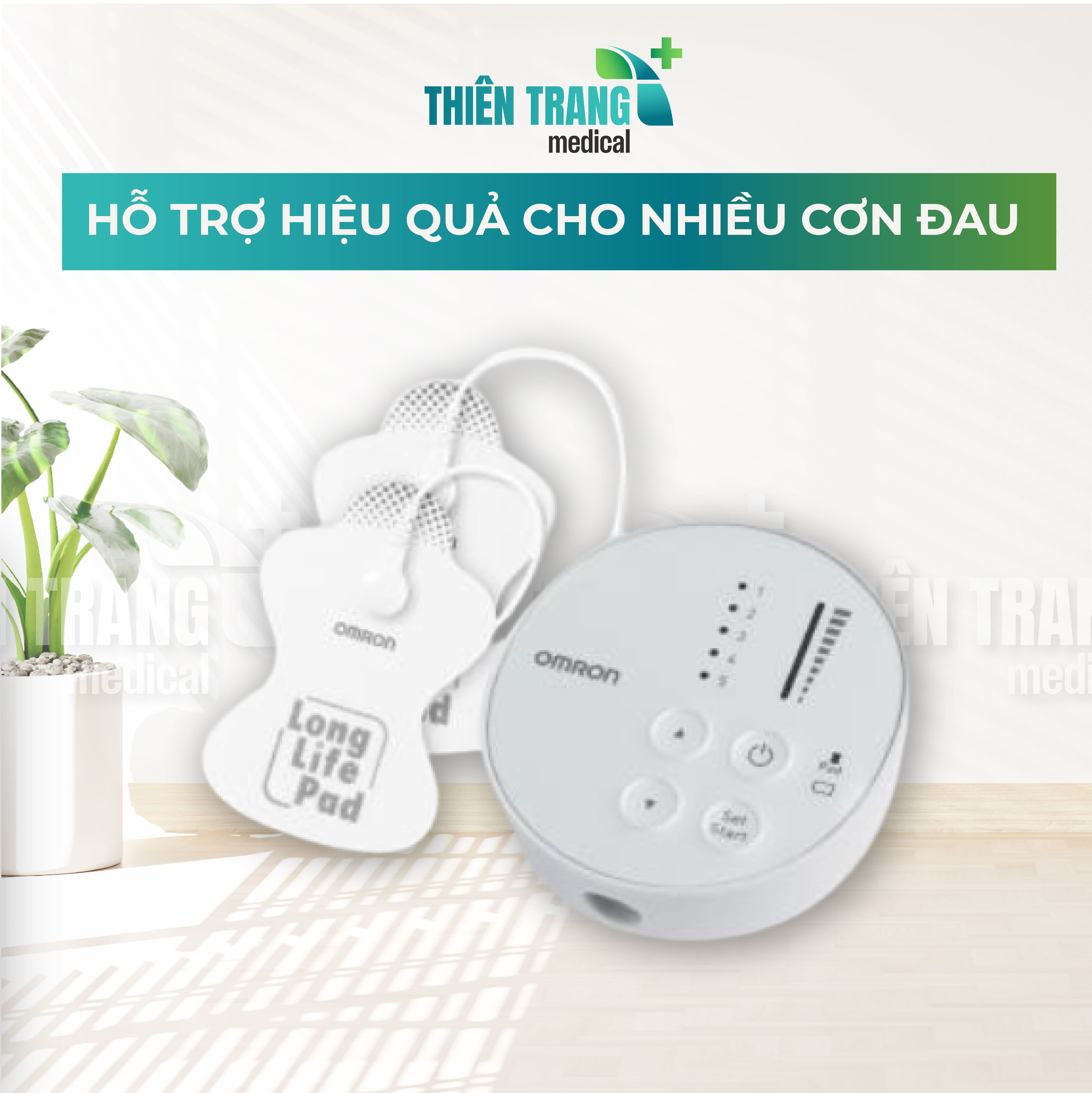 Máy Massage Xung Điện Trị Liệu OMRON HV-F013 Thiên Trang Medical