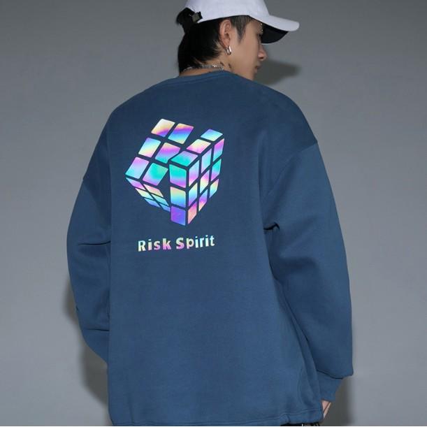 Sweater rubik phản quang 7 màu - ẢNH THẬT