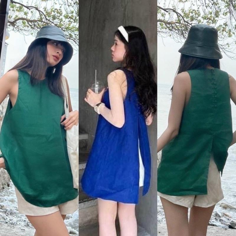 SET ÁO SÁT NÁCH XẺ LƯNG KÈM SHORT